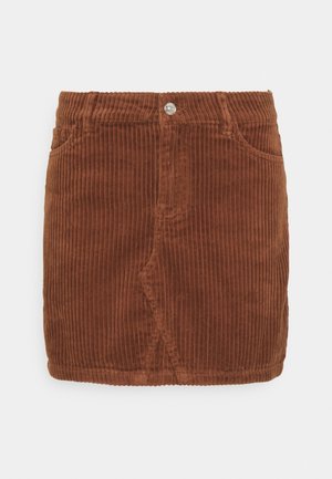 Jeansrok - metallic red
