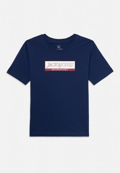 JORINWOOD BLOCK BRAND TEE - T-shirt imprimé - ocean cavern
