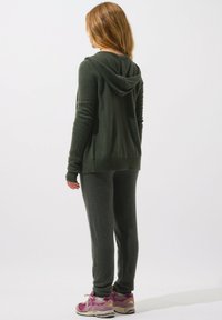 Authentic Cashmere COLOMBIS FULL ZIP WITH HOOD - Kardigan - khaki