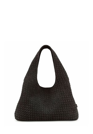 Les Visionnaires, PAZ WEAVE SCHULTERTASCHE LEDER 44 CM - Handtasche - dark brown