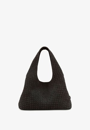 Les Visionnaires, PAZ WEAVE SCHULTERTASCHE LEDER 44 CM - Handtas - dark brown
