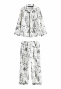 Next SINGLE BUTTON THROUGH FAMILY CHRISTMAS   - REGULAR FIT - Pyžamová sada - grey deer print