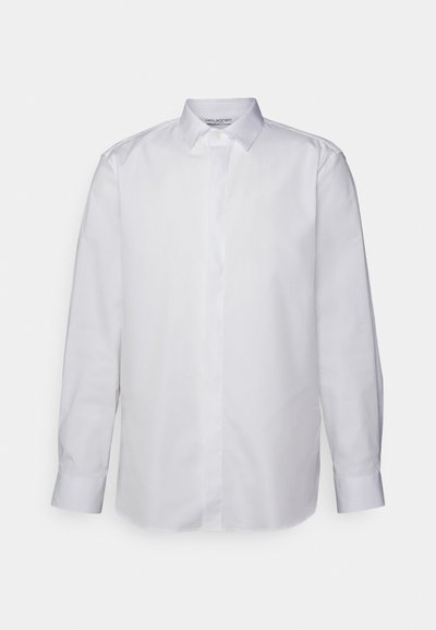 Neil Barrett SLIM BOLT COLLAR DETAIL LONG SLEEVE SHIRT - Camisa - white