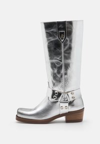 KORA MIRROR - Biker-/cowboysaappaat - silver