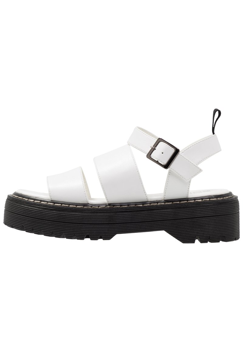 Coolway Sandalen met plateauzool wit