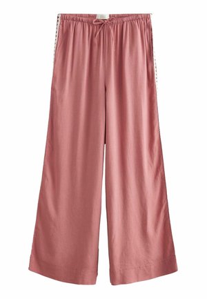 TIE WAIST WIDE LEG TALL - Housut - pink crochet