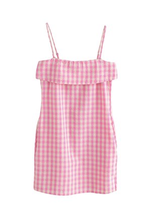 REGULAR FIT - BANDEAU  - Day dress - pink check