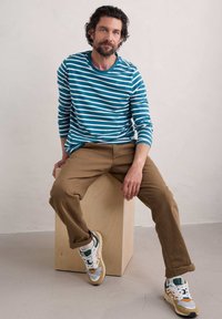 Seasalt Cornwall SAILOR - Longsleeve - teal breton dark teal chalk