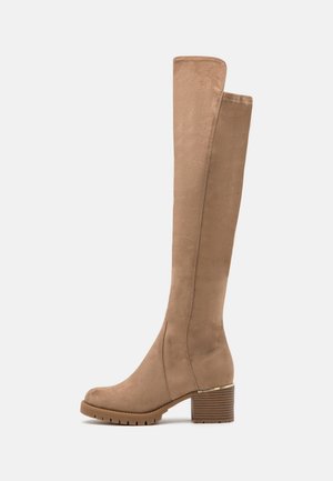 Over-the-knee boots - beige