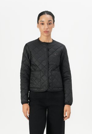 Tommy Hilfiger PADDED QUILTED JACKET - Light jacket - black