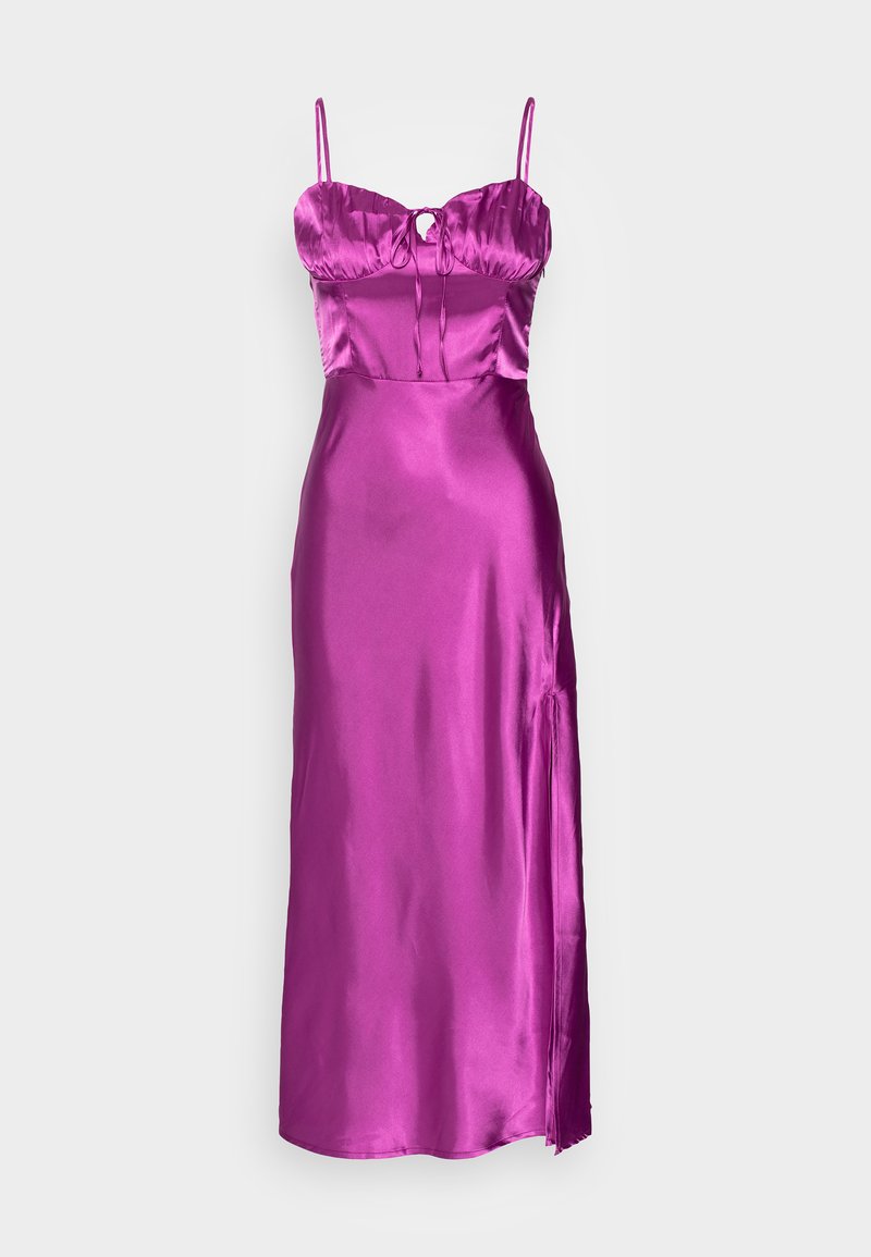 Glamorous Tall BUST CUP STRAPPY MIDI DRESS WITH SPLIT Cocktail dress