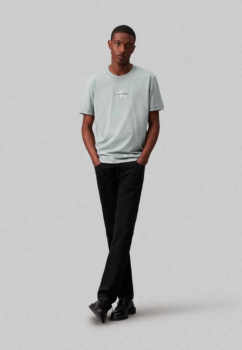 Calvin Klein Jeans MONOGRAM - T-Shirt print - slate gray/grau  