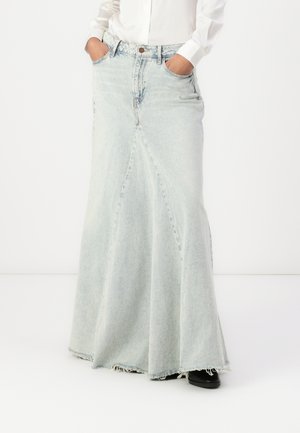 PANELED MAXI SKIRT - Džinsa auduma svārki - girl belle