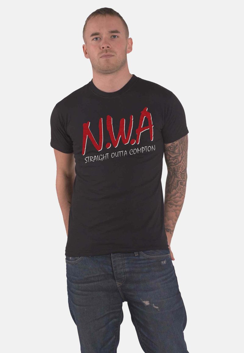 Paradiso Clothing N.W.A STRAIGHT OUTTA COMPTON GRAPHIC - Print T-shirt - black