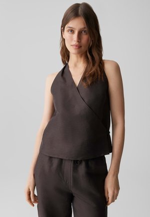 OPUS, SLIM WRAP FRONT - Camicetta - affogato