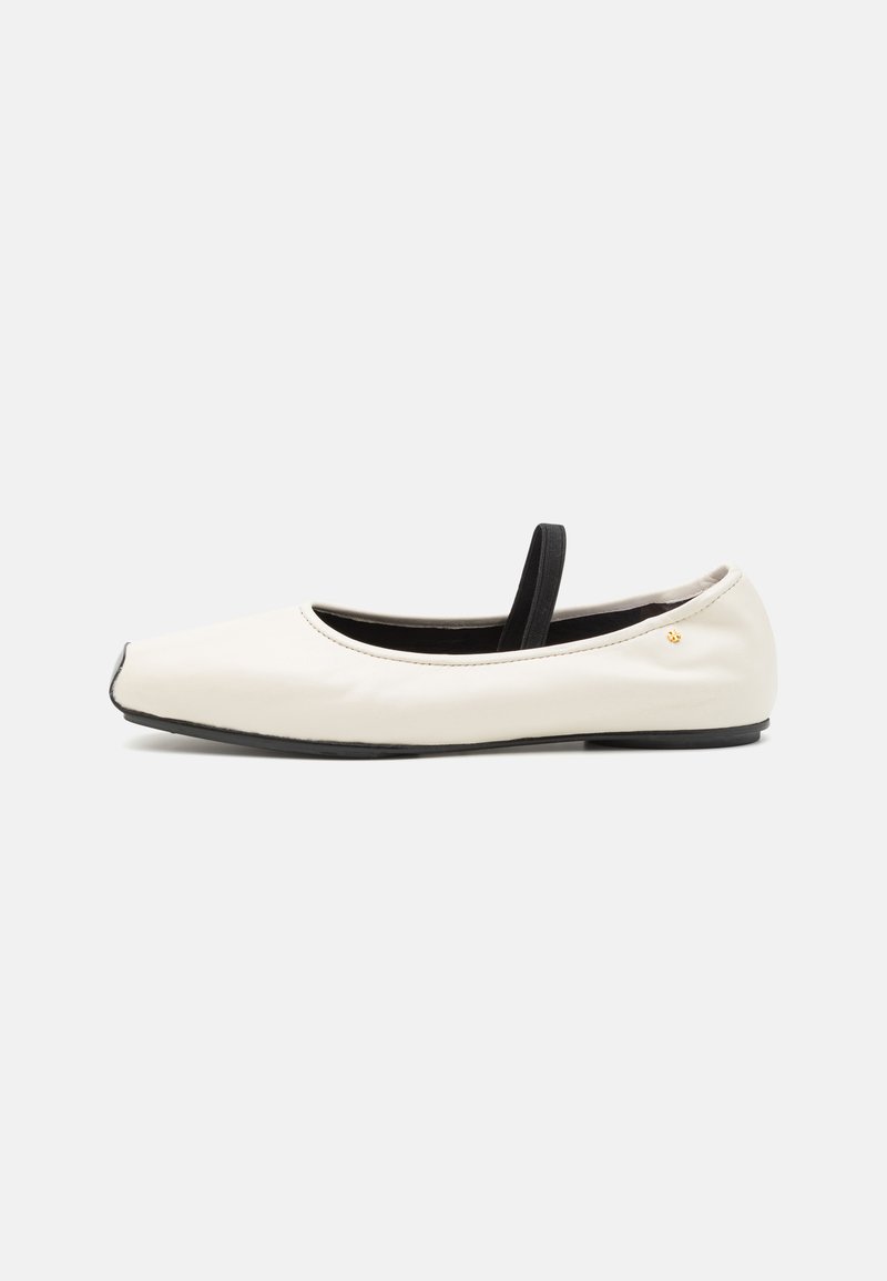 Tory Burch MARY JANE BALLET - Ballerinasko m/ rem - new ivory/perfect black