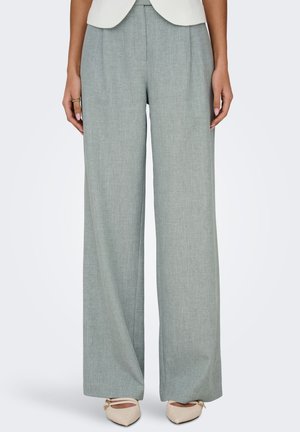 ONLY ONLLINDA HW STR MEL TLR NOOS - Trousers - green