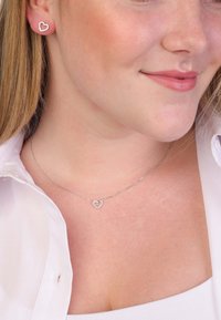 Lucardi MET ZIRKONIA - Collar - silver-coloured