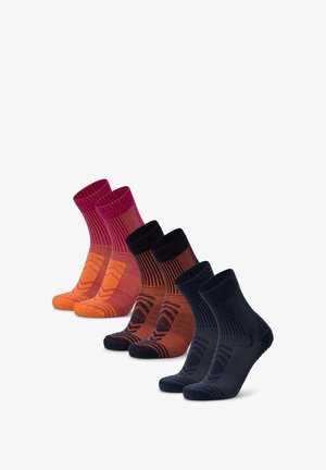 HIKING LIGHT SOCKS 3 PACK - Calcetines de deporte - orange/fuchsia/navy