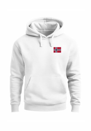 NORWAY FLAG  - Hoodie - weiß