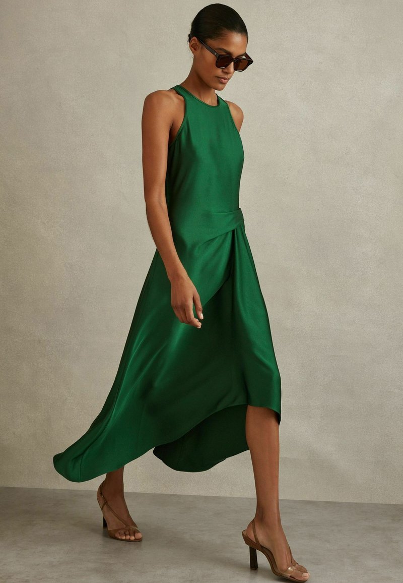 Reiss PETITE FIT MICAH DRAPE TUCK - Rochie maxi - green