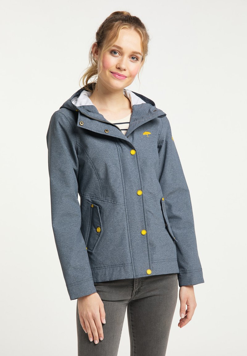 Damen Leichte Jacken | Schmuddelwedda SCHMUDDELWEDDA HALEE Regenjacke / wasserabweisende Jacke rauchmarine melange/blau-meliert Damen Leichte Jacken | Schmuddelwedda SCHMUDDELWEDDA HALEE Regenjacke / wasserabweisende Jacke rauchmarine melange/blau-meliert