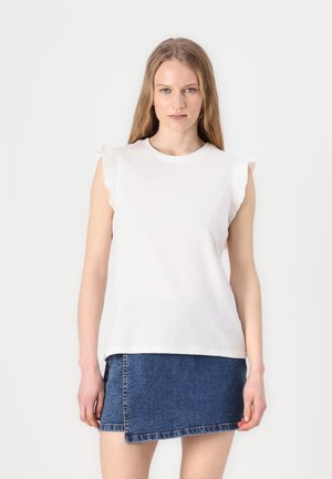 RUFFLES - Top - silky white