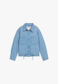 Kijelölve, used bleached blue denim