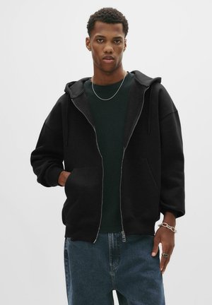 Sweatjacke - mottled black