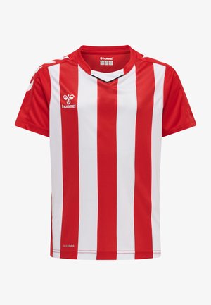 Hummel CORE - T-shirt imprimé - true red, white