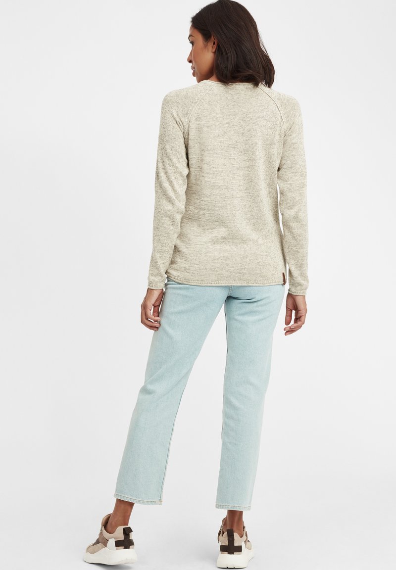 Damen Strickjacken | Oxmo OXDANIELA Strickpullover bone white/beige-meliert - QX88239 Damen Strickjacken | Oxmo OXDANIELA Strickpullover bone white/beige-meliert - QX88239