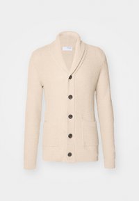 SLHRICHARD  SHAWL NECK - Cardigan - oatmeal