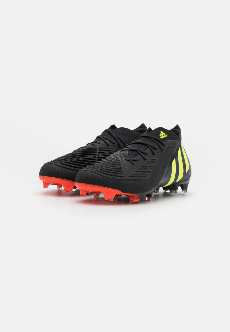 adidas Performance PREDATOR EDGE.1 FG - Botas de fútbol con tacos - core solar yellow/solar red/negro - Zalando.es