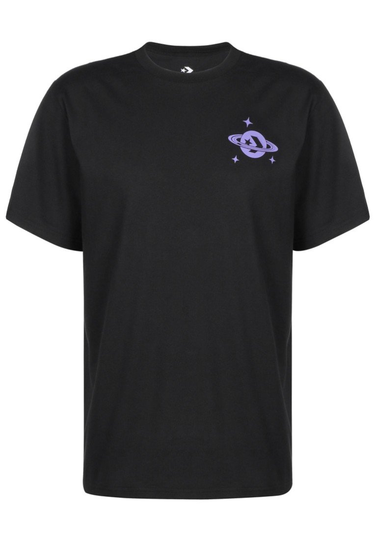 Converse PLANET HOOP TEE - T-shirt con stampa - black/nero - Zalando.it