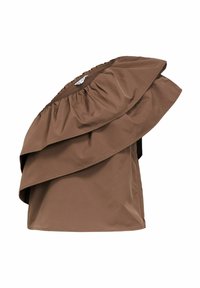 ONE-SHOULDER - Blouse - seal brown