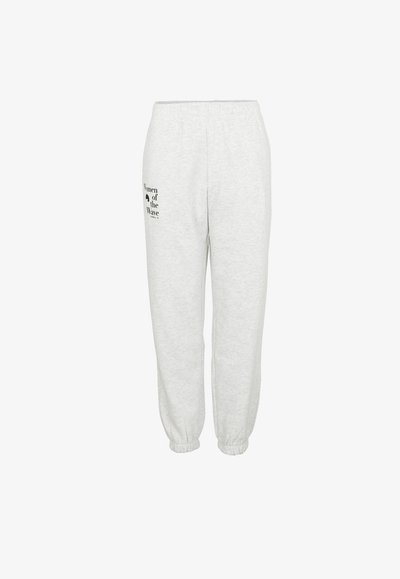 NOOS WOW - Pantalon de survêtement - white melange
