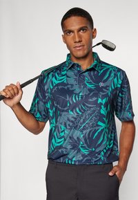 Puma Golf GLITCH  - Polokošeľa - deep navy/sparkling green