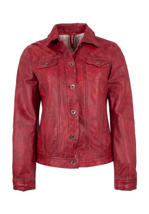Mark Maddox JANETTE - Lederjacke - rot