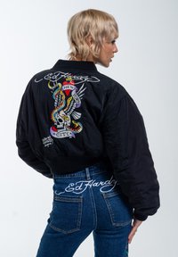 Ed Hardy - CITY NIGHT CROPPED  - Bomber Jacket - black Thumbnail Image 1