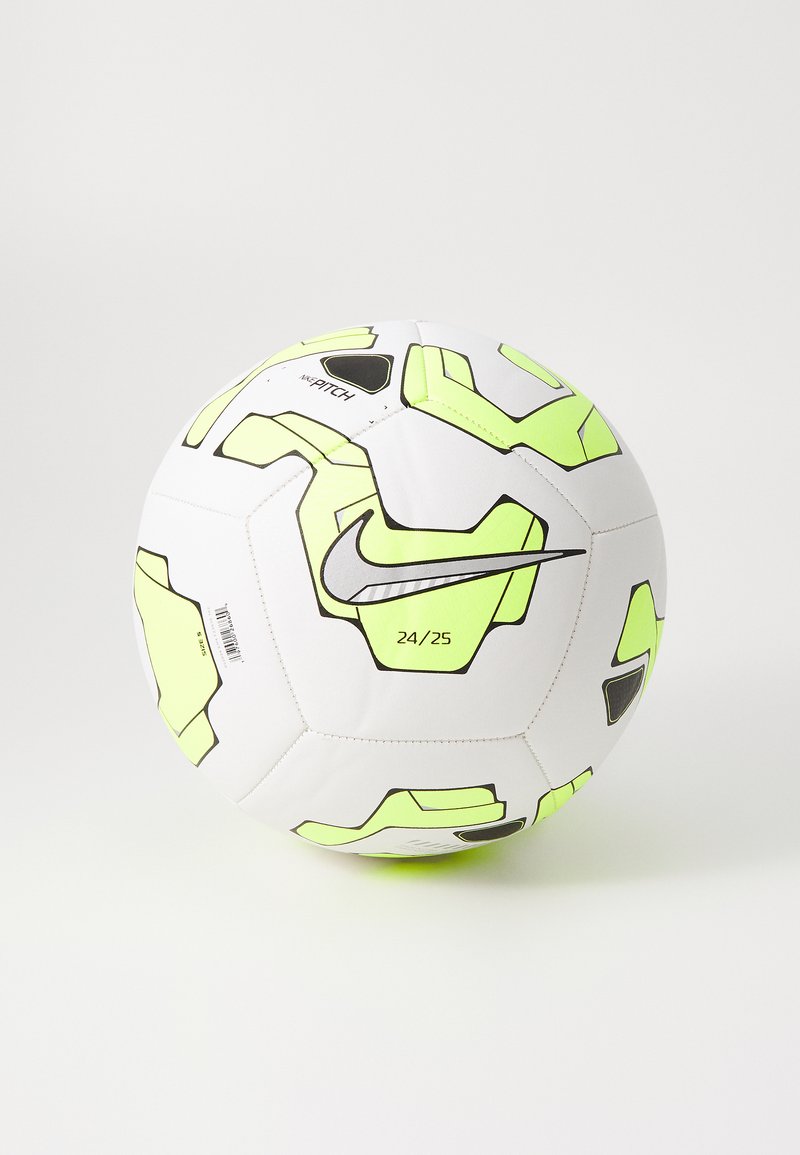 Nike Performance PITCH UNISEX - Voetbal - white/volt/metallic silver