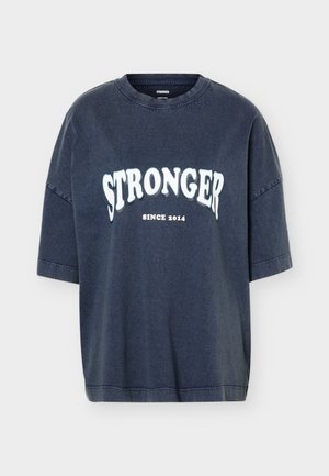 Stronger, OVERSIZED CREW - T-shirt print - navy blazer