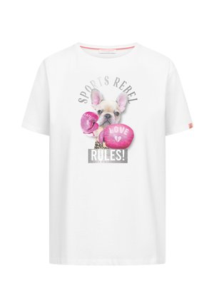 Frieda & Freddies T-SHIRT - T-shirt print - reinweiss