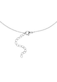 Collana in argento con chiusura a aragosta e lunghezza regolabile, caratterizzata da anelli arrotondati, finitura lucida e texture fine.