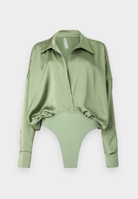 SUPER OVERSIZED BOYFRIEND SHIRT - Camicetta - vintage green