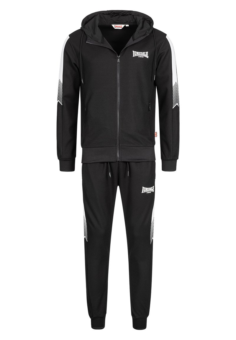 Lonsdale MARTHALL - Sweatjakke - black white/sort - Zalando.dk