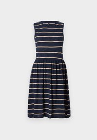 ONLSUMMER O NECK DRESS - Robe en jersey - navy blazer/pumice stone