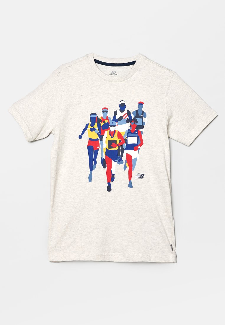 New Balance T-shirt print grijs