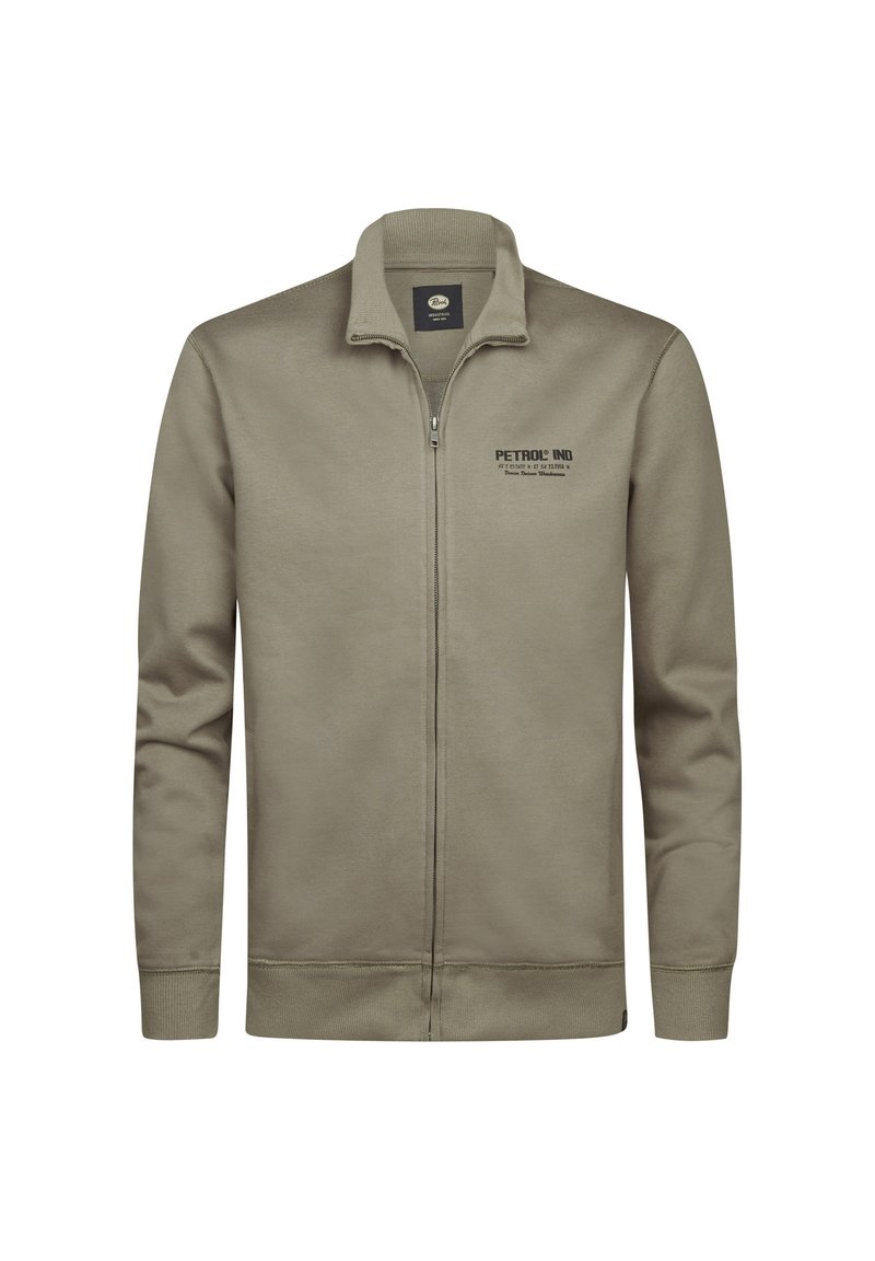 Petrol Industries Sweater met rits graniet