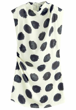 SHOULDER PAD ROUCHED MINI - Vestito casual - mono spot