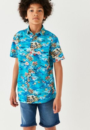 SHORT SLEEVE - Shirt - blue green island